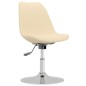 Esszimmerstühle 2 Stk. Drehbar Creme Stoff Esszimmerstühle 2 Stk. Drehbar Creme Stoff