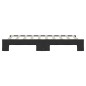 vidaXL Tagesbett Ausziehbar Schwarz 90x190 cm Stoff vidaXL Tagesbett Ausziehbar Schwarz 90x190 cm Stoff