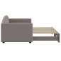 vidaXL Tagesbett Ausziehbar Taupe 80x200 cm Stoff vidaXL Tagesbett Ausziehbar Taupe 80x200 cm Stoff