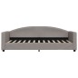 vidaXL Tagesbett Ausziehbar Taupe 80x200 cm Stoff vidaXL Tagesbett Ausziehbar Taupe 80x200 cm Stoff