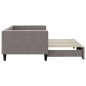 vidaXL Tagesbett Ausziehbar Taupe 90x200 cm Stoff vidaXL Tagesbett Ausziehbar Taupe 90x200 cm Stoff