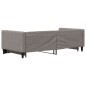 vidaXL Tagesbett Ausziehbar Taupe 90x200 cm Stoff vidaXL Tagesbett Ausziehbar Taupe 90x200 cm Stoff