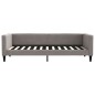 vidaXL Tagesbett Ausziehbar Taupe 90x200 cm Stoff vidaXL Tagesbett Ausziehbar Taupe 90x200 cm Stoff