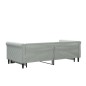vidaXL Tagesbett Ausziehbar Hellgrau 90x190 cm Samt vidaXL Tagesbett Ausziehbar Hellgrau 90x190 cm Samt