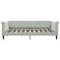 vidaXL Tagesbett Ausziehbar Hellgrau 90x190 cm Samt vidaXL Tagesbett Ausziehbar Hellgrau 90x190 cm Samt
