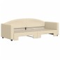vidaXL Tagesbett Ausziehbar Creme 80x200 cm Stoff vidaXL Tagesbett Ausziehbar Creme 80x200 cm Stoff