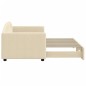 vidaXL Tagesbett Ausziehbar Creme 80x200 cm Stoff vidaXL Tagesbett Ausziehbar Creme 80x200 cm Stoff