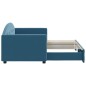 vidaXL Tagesbett Ausziehbar Blau 80x200 cm Samt vidaXL Tagesbett Ausziehbar Blau 80x200 cm Samt
