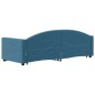 vidaXL Tagesbett Ausziehbar Blau 80x200 cm Samt vidaXL Tagesbett Ausziehbar Blau 80x200 cm Samt