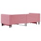 vidaXL Tagesbett Ausziehbar Rosa 80x200 cm Samt vidaXL Tagesbett Ausziehbar Rosa 80x200 cm Samt