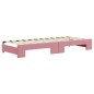 vidaXL Tagesbett Ausziehbar Rosa 80x200 cm Samt vidaXL Tagesbett Ausziehbar Rosa 80x200 cm Samt