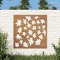 vidaXL Garten-Wanddeko 55x55 cm Cortenstahl Ahornblatt-Design vidaXL Garten-Wanddeko 55x55 cm Cortenstahl Ahornblatt-Design