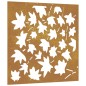 vidaXL Garten-Wanddeko 55x55 cm Cortenstahl Ahornblatt-Design vidaXL Garten-Wanddeko 55x55 cm Cortenstahl Ahornblatt-Design