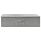 vidaXL Aufbewahrungsbox Stoff 70x40x18 cm Grau vidaXL Aufbewahrungsbox Stoff 70x40x18 cm Grau