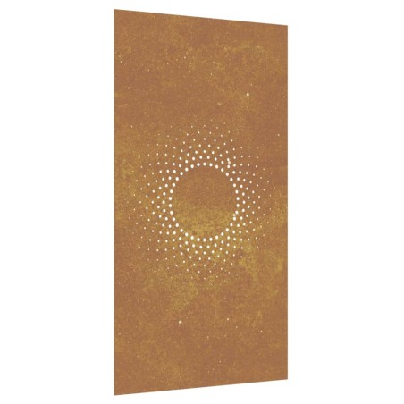 vidaXL Garten-Wanddeko 105x55 cm Cortenstahl Sonne-Design