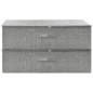 vidaXL Aufbewahrungsboxen 2 Stk. Stoff 70x40x18 cm Grau vidaXL Aufbewahrungsboxen 2 Stk. Stoff 70x40x18 cm Grau