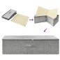 vidaXL Aufbewahrungsboxen 2 Stk. Stoff 70x40x18 cm Grau vidaXL Aufbewahrungsboxen 2 Stk. Stoff 70x40x18 cm Grau