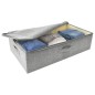 vidaXL Aufbewahrungsboxen 2 Stk. Stoff 70x40x18 cm Grau vidaXL Aufbewahrungsboxen 2 Stk. Stoff 70x40x18 cm Grau