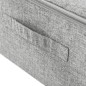 vidaXL Aufbewahrungsboxen 2 Stk. Stoff 70x40x18 cm Grau vidaXL Aufbewahrungsboxen 2 Stk. Stoff 70x40x18 cm Grau