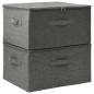 vidaXL Aufbewahrungsboxen 2 Stk. Stoff 43x34x23 cm Anthrazit vidaXL Aufbewahrungsboxen 2 Stk. Stoff 43x34x23 cm Anthrazit