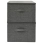 vidaXL Aufbewahrungsboxen 2 Stk. Stoff 43x34x23 cm Anthrazit vidaXL Aufbewahrungsboxen 2 Stk. Stoff 43x34x23 cm Anthrazit