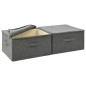 vidaXL Aufbewahrungsboxen 2 Stk. Stoff 43x34x23 cm Anthrazit vidaXL Aufbewahrungsboxen 2 Stk. Stoff 43x34x23 cm Anthrazit