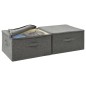 vidaXL Aufbewahrungsboxen 2 Stk. Stoff 43x34x23 cm Anthrazit vidaXL Aufbewahrungsboxen 2 Stk. Stoff 43x34x23 cm Anthrazit