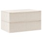 vidaXL Aufbewahrungsboxen 2 Stk. Stoff 70x40x18 cm Creme vidaXL Aufbewahrungsboxen 2 Stk. Stoff 70x40x18 cm Creme