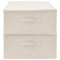 vidaXL Aufbewahrungsboxen 2 Stk. Stoff 70x40x18 cm Creme vidaXL Aufbewahrungsboxen 2 Stk. Stoff 70x40x18 cm Creme