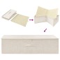 vidaXL Aufbewahrungsboxen 2 Stk. Stoff 70x40x18 cm Creme vidaXL Aufbewahrungsboxen 2 Stk. Stoff 70x40x18 cm Creme