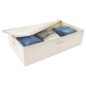 vidaXL Aufbewahrungsboxen 2 Stk. Stoff 70x40x18 cm Creme vidaXL Aufbewahrungsboxen 2 Stk. Stoff 70x40x18 cm Creme