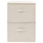vidaXL Aufbewahrungsboxen 2 Stk. Stoff 43x34x23 cm Creme vidaXL Aufbewahrungsboxen 2 Stk. Stoff 43x34x23 cm Creme
