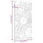 vidaXL Garten-Wanddeko 105x55 cm Cortenstahl Zahnrad-Design vidaXL Garten-Wanddeko 105x55 cm Cortenstahl Zahnrad-Design