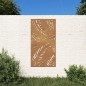 vidaXL Garten-Wanddeko 105x55 cm Cortenstahl Blatt-Design vidaXL Garten-Wanddeko 105x55 cm Cortenstahl Blatt-Design