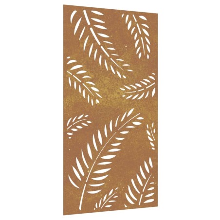 vidaXL Garten-Wanddeko 105x55 cm Cortenstahl Blatt-Design