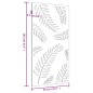 vidaXL Garten-Wanddeko 105x55 cm Cortenstahl Blatt-Design vidaXL Garten-Wanddeko 105x55 cm Cortenstahl Blatt-Design