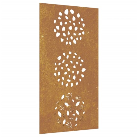 vidaXL Garten-Wanddeko 105x155 cm Cortenstahl Blatt-Design