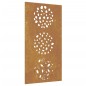 vidaXL Garten-Wanddeko 105x155 cm Cortenstahl Blatt-Design vidaXL Garten-Wanddeko 105x155 cm Cortenstahl Blatt-Design