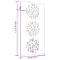 vidaXL Garten-Wanddeko 105x155 cm Cortenstahl Blatt-Design vidaXL Garten-Wanddeko 105x155 cm Cortenstahl Blatt-Design