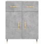 vidaXL Highboard Betongrau 69,5x34x180 cm Holzwerkstoff vidaXL Highboard Betongrau 69,5x34x180 cm Holzwerkstoff