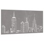 vidaXL Garten-Wanddeko 105x55 cm Cortenstahl Skyline-Design vidaXL Garten-Wanddeko 105x55 cm Cortenstahl Skyline-Design