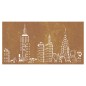 vidaXL Garten-Wanddeko 105x55 cm Cortenstahl Skyline-Design vidaXL Garten-Wanddeko 105x55 cm Cortenstahl Skyline-Design