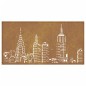 vidaXL Garten-Wanddeko 105x55 cm Cortenstahl Skyline-Design vidaXL Garten-Wanddeko 105x55 cm Cortenstahl Skyline-Design