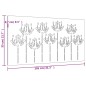 vidaXL Garten-Wanddeko 105x155 cm Cortenstahl Blumen-Design vidaXL Garten-Wanddeko 105x155 cm Cortenstahl Blumen-Design