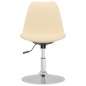 Esszimmerstühle 4 Stk. Drehbar Creme Stoff Esszimmerstühle 4 Stk. Drehbar Creme Stoff