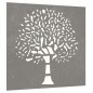 vidaXL Garten-Wanddeko 55x55 cm Cortenstahl Baum-Design vidaXL Garten-Wanddeko 55x55 cm Cortenstahl Baum-Design