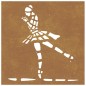 vidaXL Garten-Wanddeko 55x55 cm Cortenstahl Balletttänzerin vidaXL Garten-Wanddeko 55x55 cm Cortenstahl Balletttänzerin