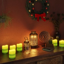 vidaXL LED-Kerzen 24 Stk. Elektrisch Warmweiß