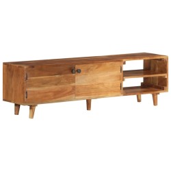 vidaXL TV-Schrank Massivholz Akazie Honigfarbenes Finish 140x30x40 cm 