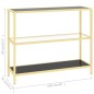 vidaXL Regal Schwarz und Transparent 100x36x90 cm Gehärtetes Glas vidaXL Regal Schwarz und Transparent 100x36x90 cm Gehärtetes Glas